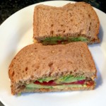 hummus avocado pepper sandwich